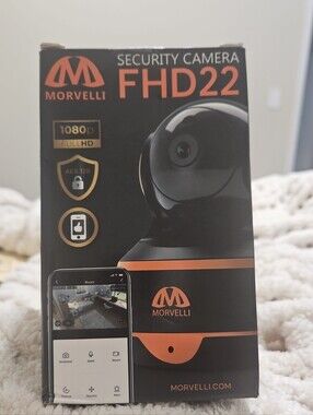 FHD22 1080p Home Security Camera - Black & Orange